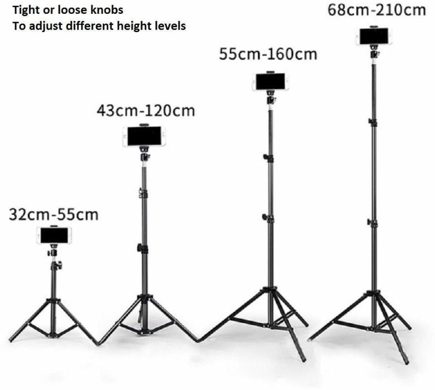 AE Store 9 Feet Long Tripod Stand (84 Inch) with 10 LED Ring Light Combo  for Tiktok MX Taka tak Instagram Reels  vlogging Vigo Video Shooting  and Recording with Mobile Phone
