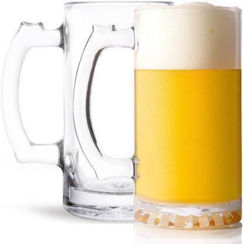 Tap2kaart Glass Beer Mug - 1 Pieces, Transparent, 400 ml Glass