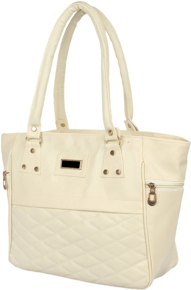 White And Mahroon Carry Bag - Tanishq