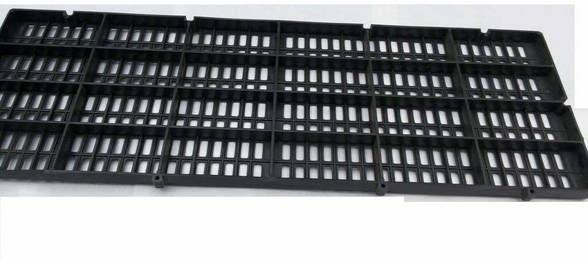 Taiyo Pluss Discovery Plastic Dog Cage Flooring Mesh Mat Flooring Size 1X3 Feet Good for Dog Cat Rabbit Guinea Pigs Pack of 2 Black Color Size L 12 Inch B 1 Inch H 35.7 Inch Dog Cat Guinea Pig