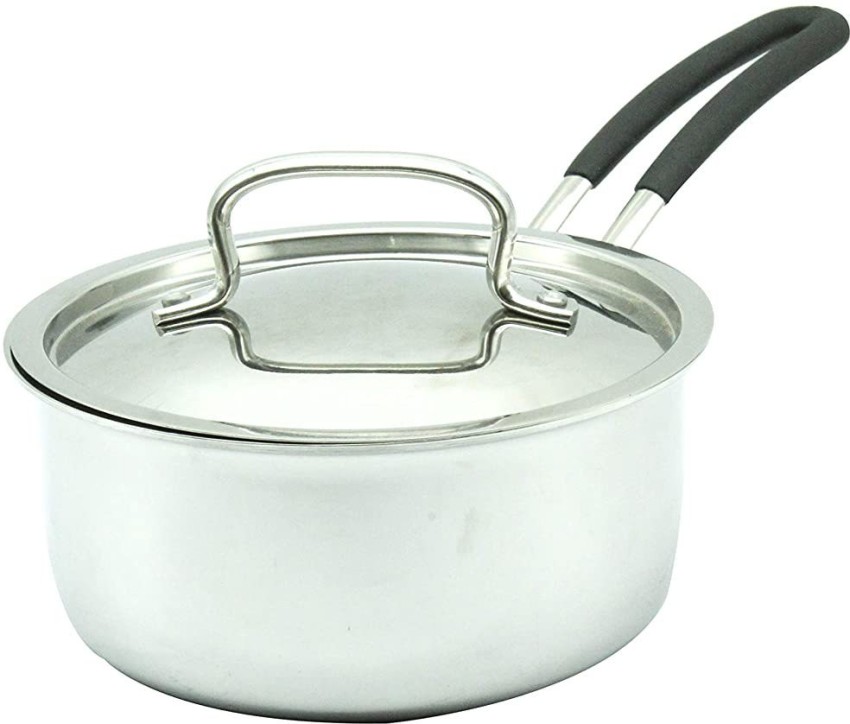 Trilonium Triply Stainless Steel Extra Deep Kadhai With Lid