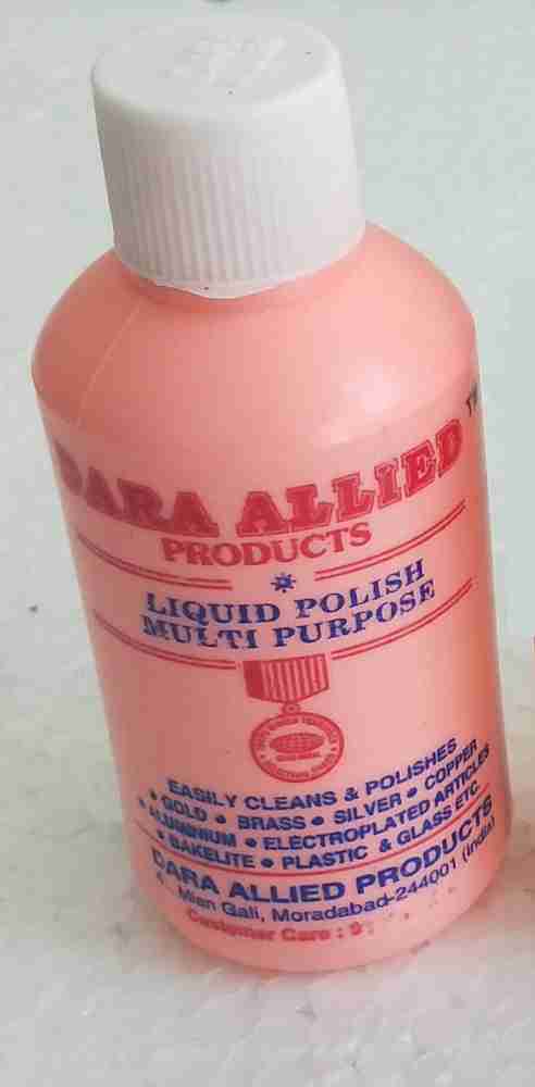 Dara Allied Liquid Polish For Brass Metal Shining Silver Polish Cleaner-  100 ml