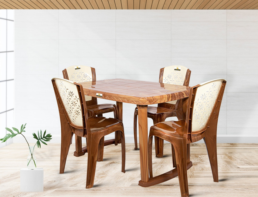 Smilemindia Plastic 4 Seater Dining Set Price in India Buy