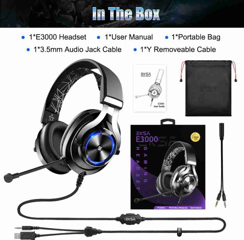 EKSA E3000 Wired Gaming Headset Price in India Buy EKSA E3000