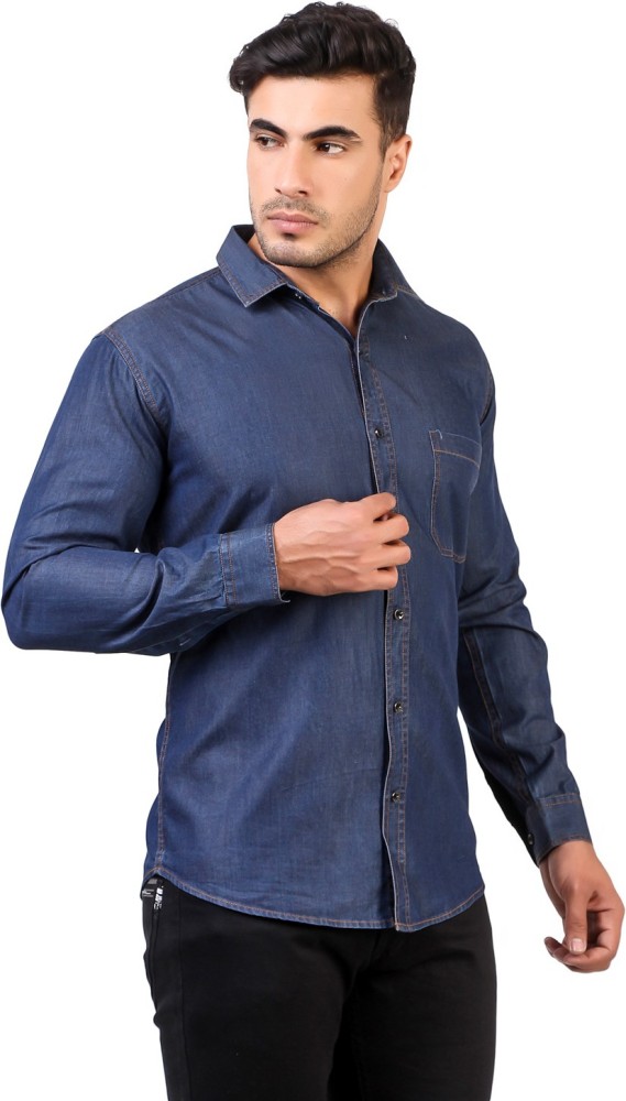 Jeans shirt design deals for man