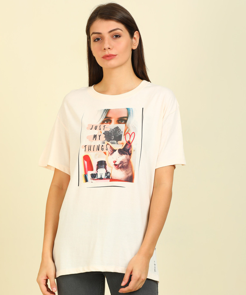 flying machine white t shirt