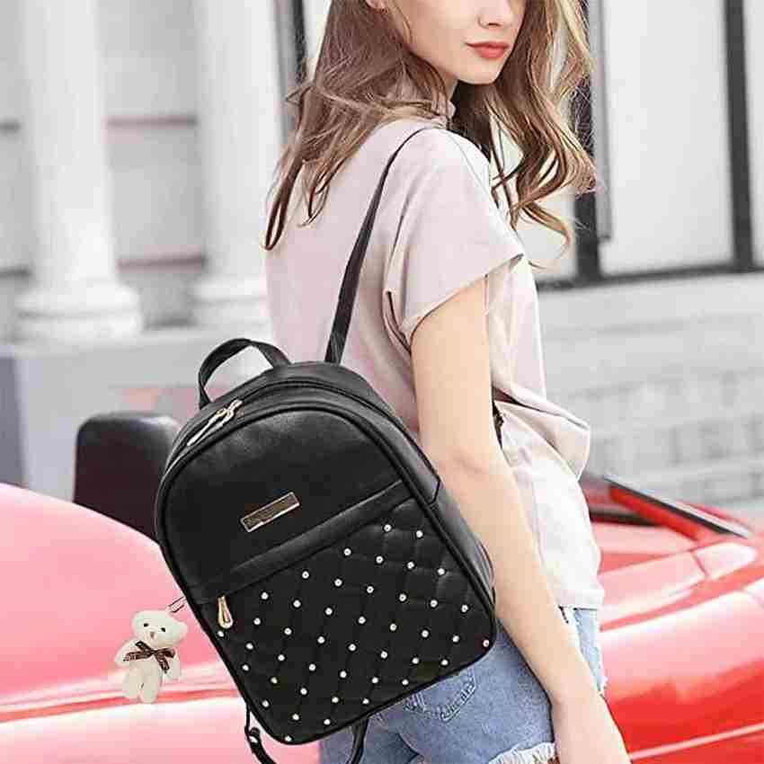 Pu leather hotsell backpack