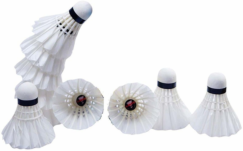 Sapna sales Feather Badminton Shuttlecock standard Size white Pack