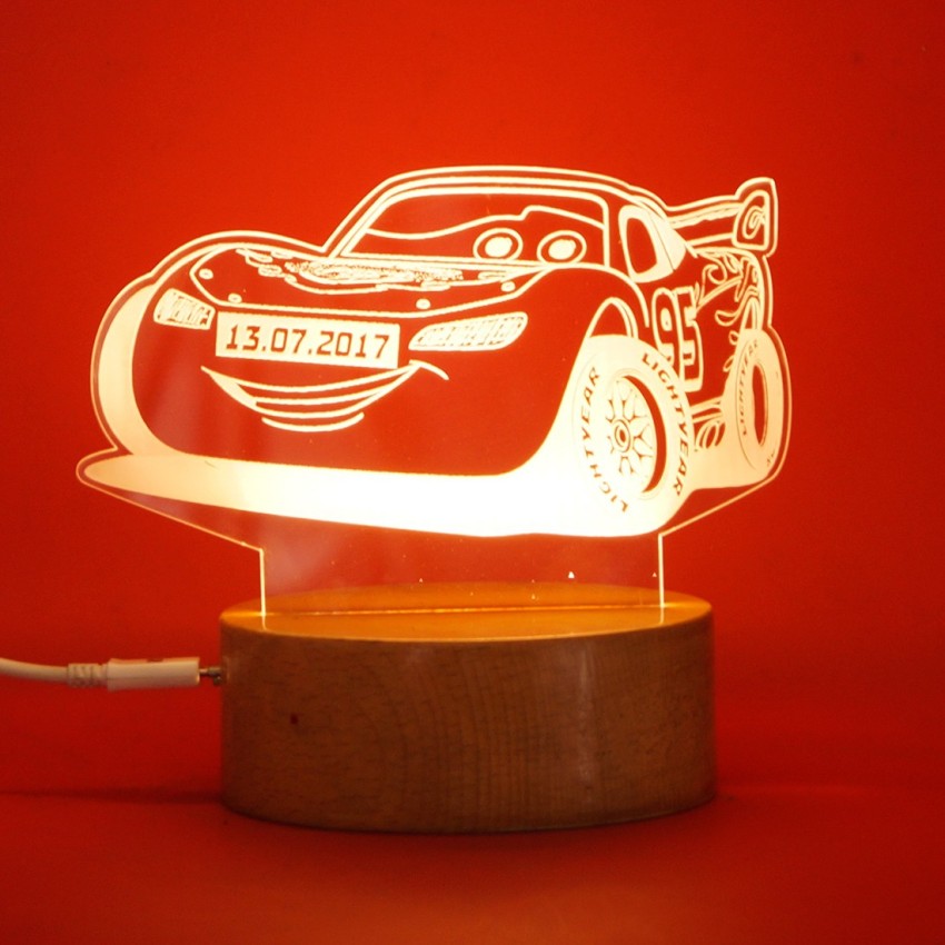 Zuaad Pvt Ltd 3D Illusion Cars Movie LED Hologram Lamp Night Lamp