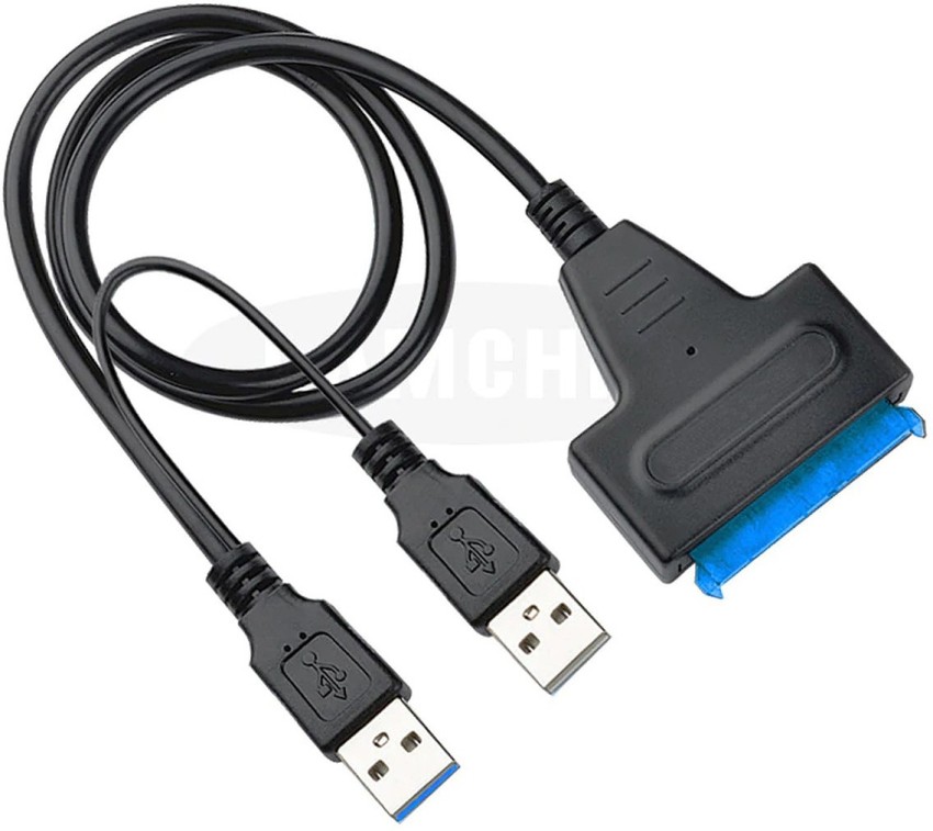 WONDER CHOICE USB 3.0 to SATA III Adapter Cable with UASP SATA to USB Connector for 3.5" / 2.5" inch Hard Drives Disk HDD and Solid State Drives SSD USB Adapter