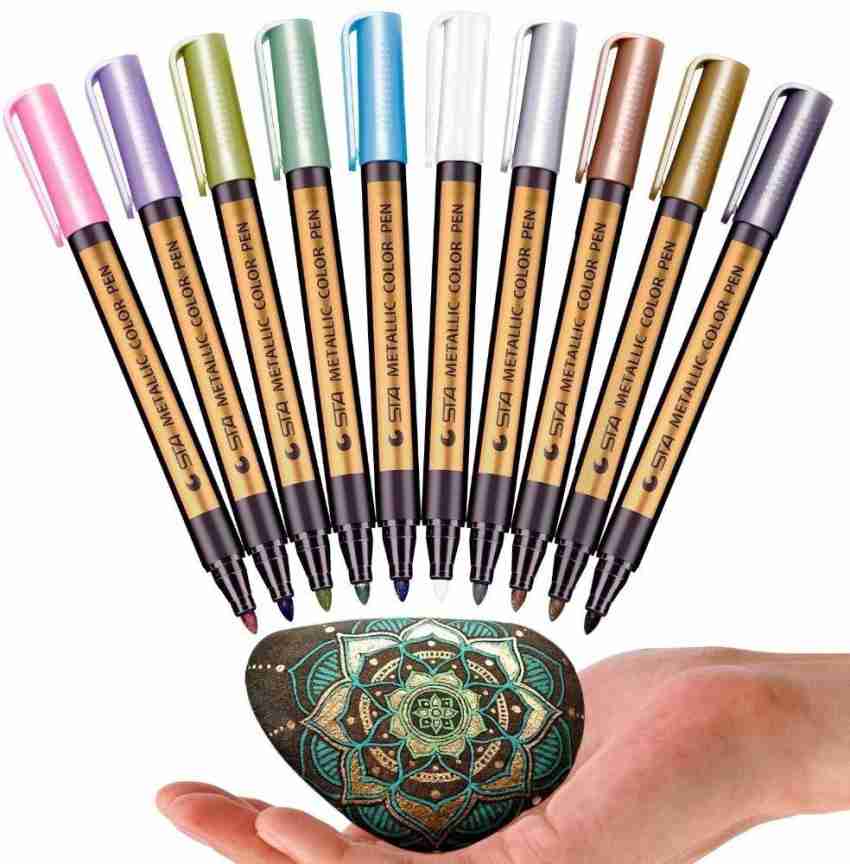 1 Pc Paint Pen Metal Color Pen Technology 1.5 Mm Gold And Silver Paint Pen  School Students Stationery - Price history & Review, AliExpress Seller -  AliWuzn HappyOffice Store