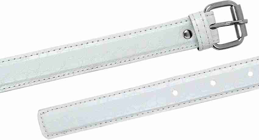 Girls shop white belt