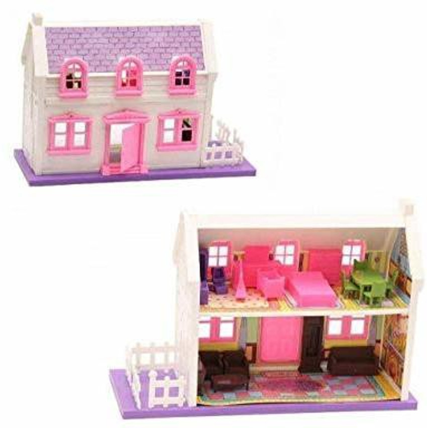 Kmc kidoz 34 Pieces Beautiful Doll House Set for Girls kids