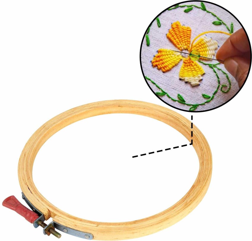Better Crafts 10 Inch Embroidery Hoop Wooden Circle Cross Stitch Hoop for  Embroidery and Art Craft Handy Sewing (1 Piece, 10-Inch)