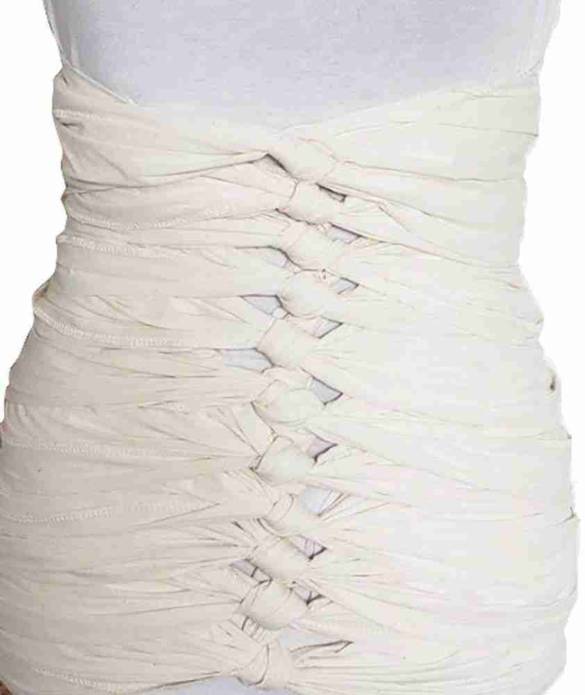 BUMBLEBELLS Bengkung Belly Binding Cloth 17 mts long 7 inch width White Base design Cambric cotton fabric Buy maternity care products in India Flipkart