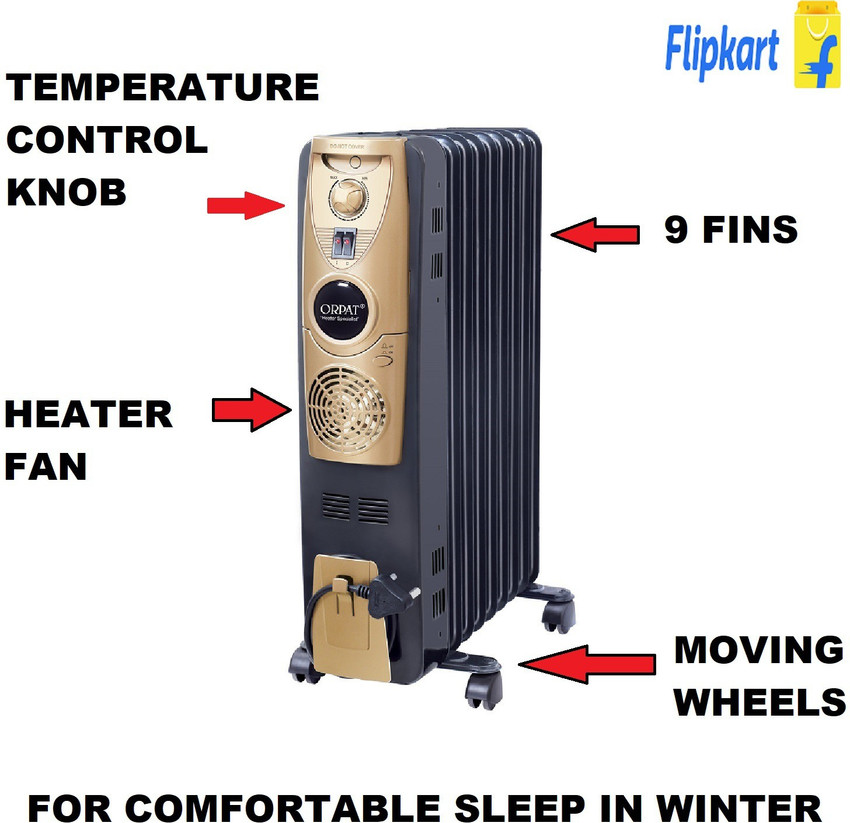 ORPAT Oil Heaters – OOH-9F Plus – 800W/1200W/2000W 9F plus Oil Filled Room  Heater Price in India - Buy ORPAT Oil Heaters – OOH-9F Plus –  800W/1200W/2000W 9F plus Oil Filled Room