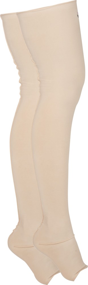 Buy Tynor Compression Garment Leg Mid Thigh Closed Toe, Beige, Small Wide,  Pack of 2 Online at Low Prices in India 