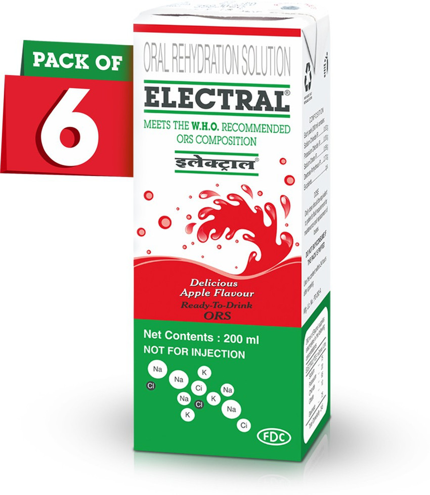 Electral ApplePack of 6 Hydration Drink Price in India Buy
