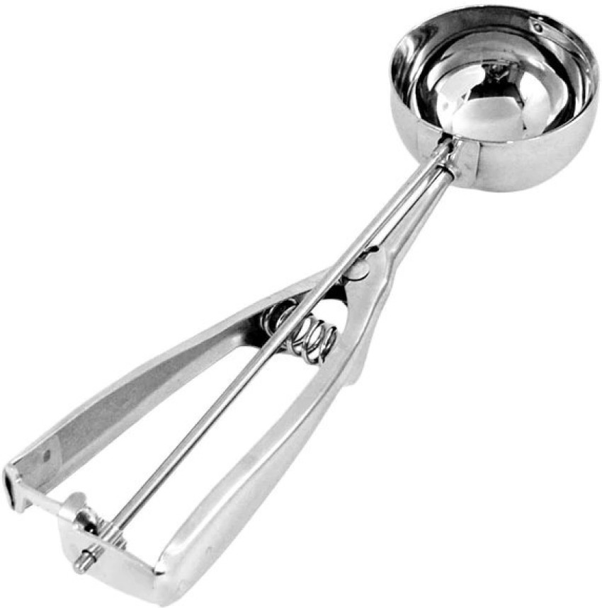 1pc, Ice Cream Scoop With Trigger, Stainless Steel Ice Cream Scooper, Lever Ice  Cream Scoop, Heavy Duty Metal Icecream Scoop Spoon Dishwasher Safe