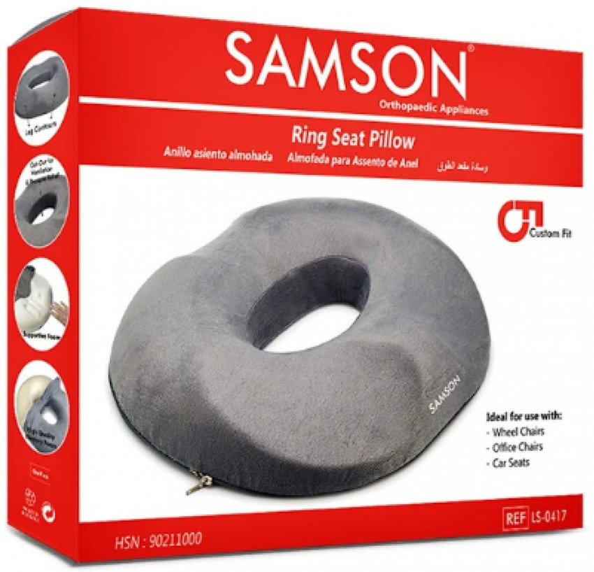 SAMSON Round Ring Seat Pillow for Sciatica Tailbone Hemorrhoid Back Pain Unisex Back Lumbar Support Buy SAMSON Round Ring Seat Pillow for Sciatica Tailbone Hemorrhoid Back Pain Unisex Back Lumbar Supp...