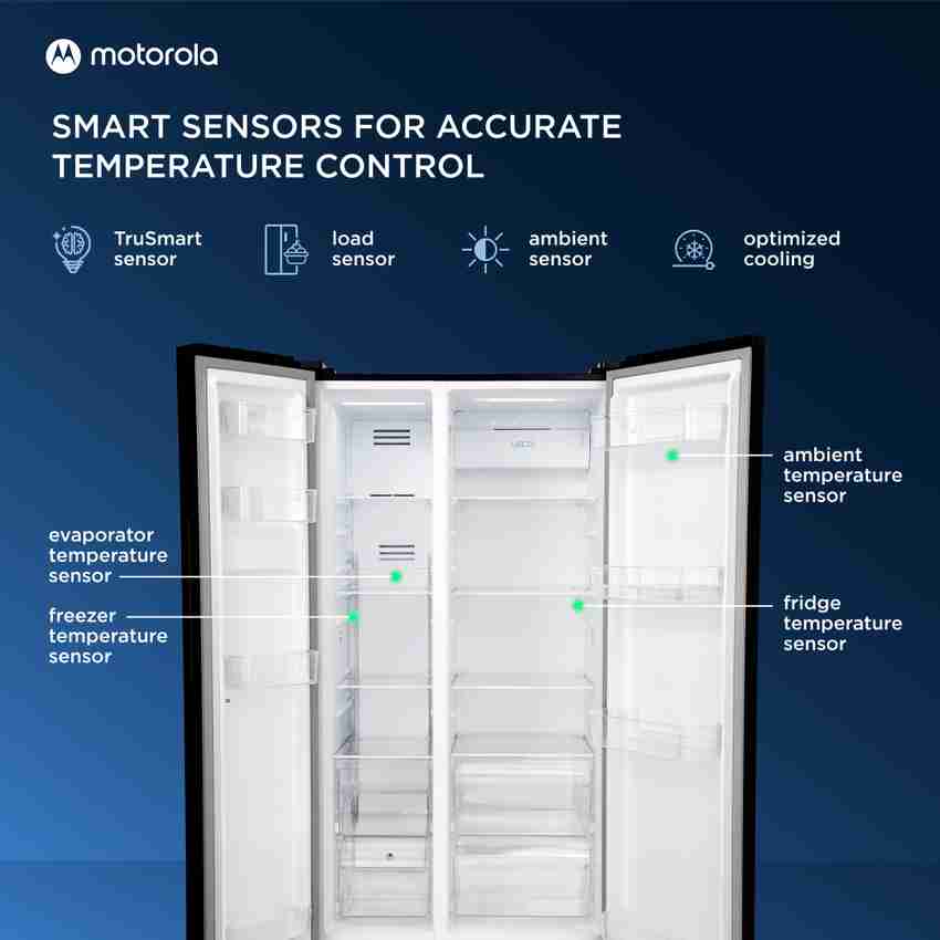 Motorola 592 L Smart Wifi Enabled Frost Free Side by Side Refrigerator