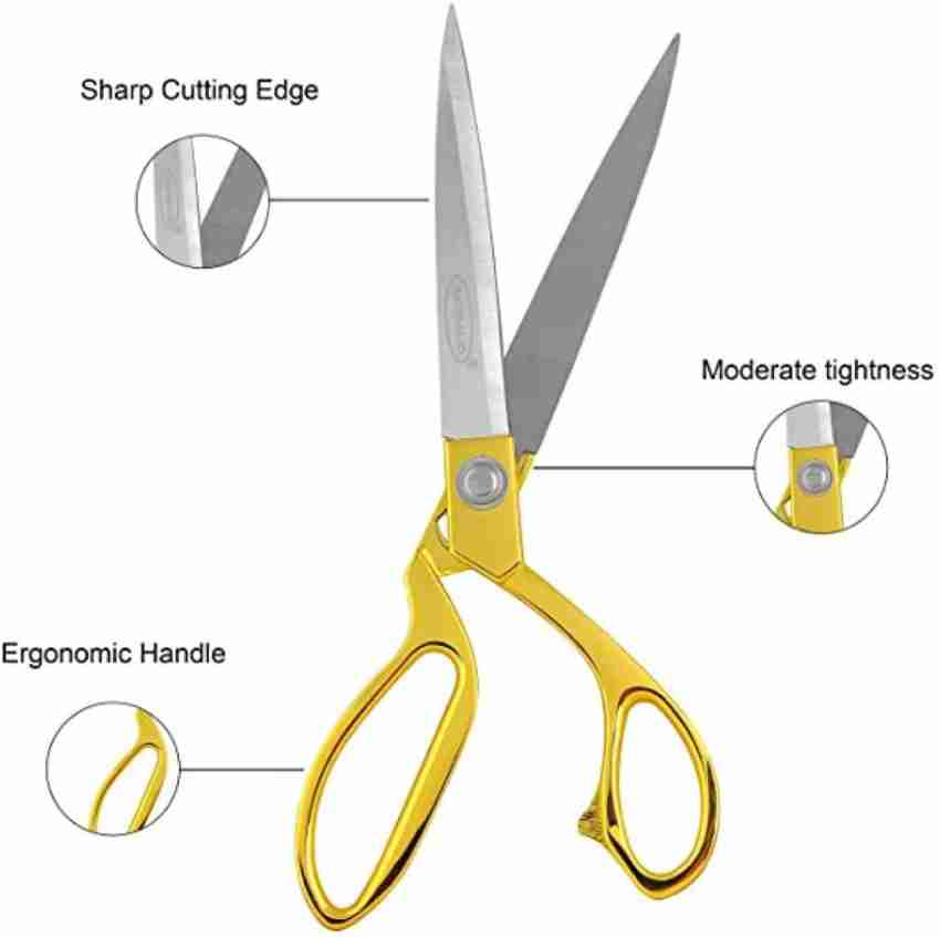 Golden Stainless Steel Sharp Tailor Scissors Professional