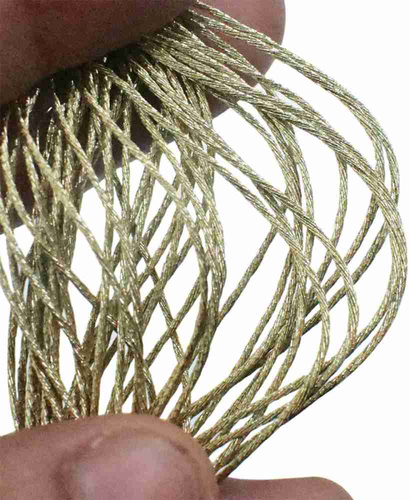 Embroiderymaterial Metallic Embroidery Cross Stitch Floss Threads in Silver  Color, 25 Skeins