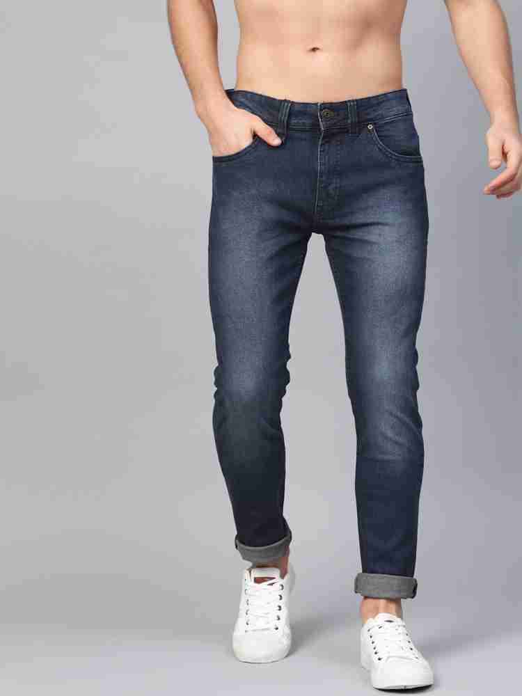 Roadster Men Navy Blue Slim Fit Mid-Rise Clean Look Stretchable Jeans