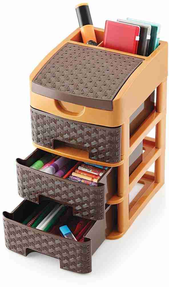 XYJIQS 4 Layer Foldable Modular Drawer Organizer Multipurpose Drawers Boxes  Storage Rack, Extra Large Basket, Plastic (Multi Color) (4 XL) Plastic Free  Standing Chest of Drawers Price in India - Buy XYJIQS
