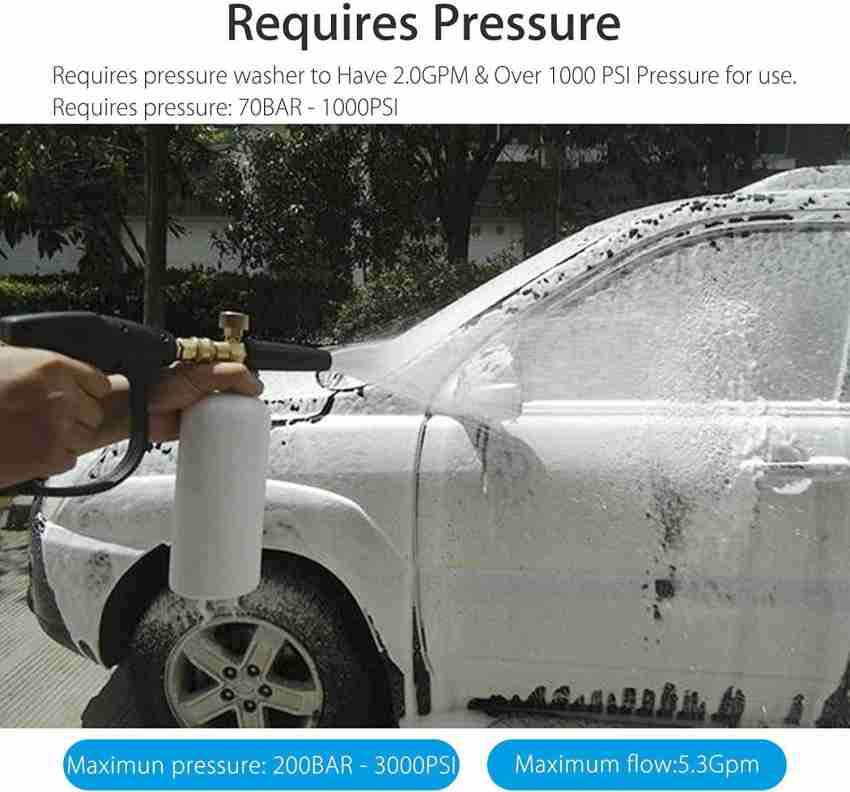 1000ml Snow Foam Lance High Pressure Car Wash Soap Foam Gun