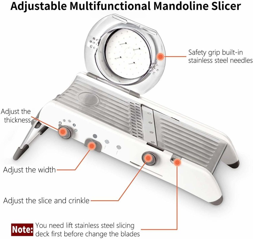 Adjustable Mandoline Slicer 18 Types Stainless Steel Vegetable Julienner  Grater Adjustable Thickness Food Cutter Slicer Dicer