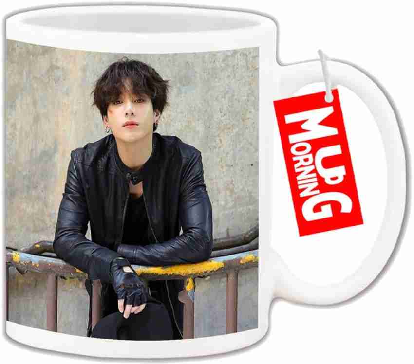 Buy Mug Morning ceramic BTS V Pink Coat Coffee Mug (White) Online at Low  Prices in India 