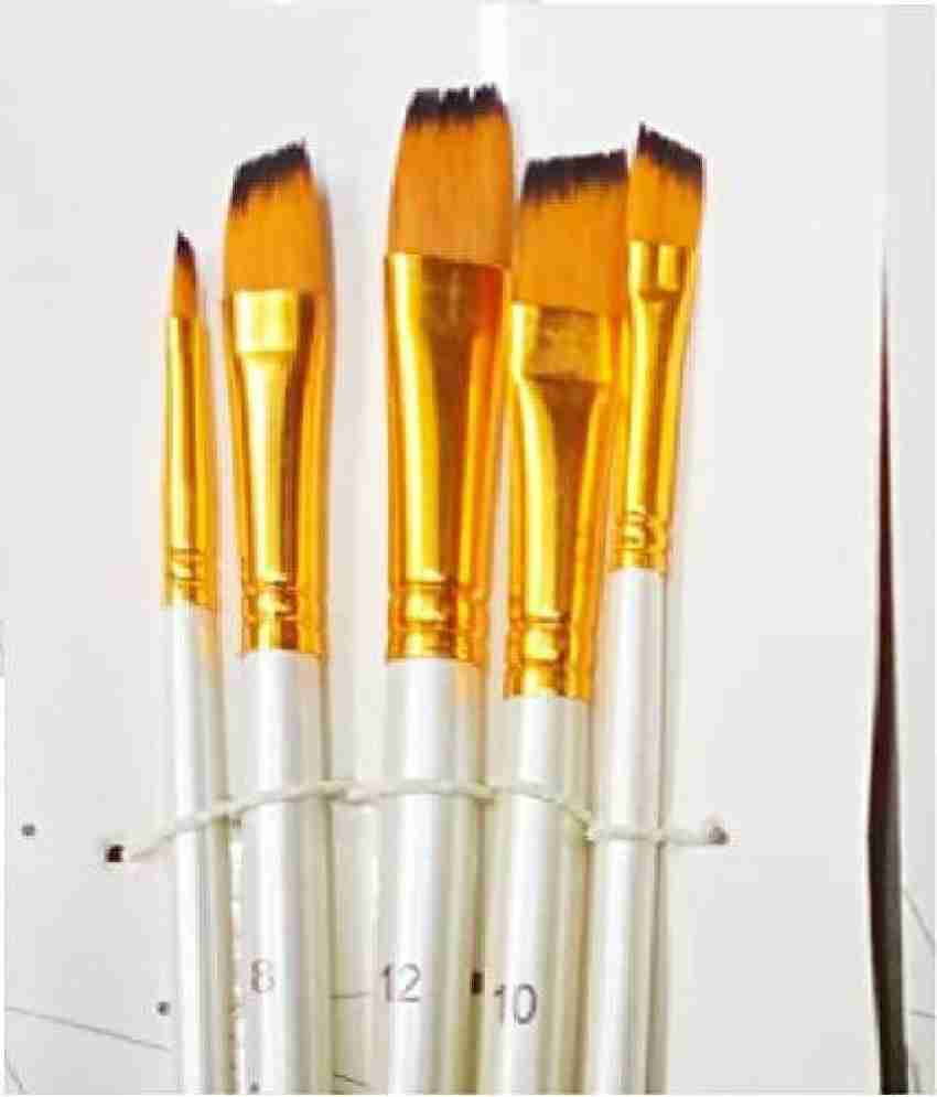 10Pcs/Set Artists Paint Brush Watercolor Wooden Handle Nylon