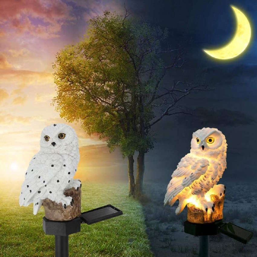 Solar powered deals owl garden lights