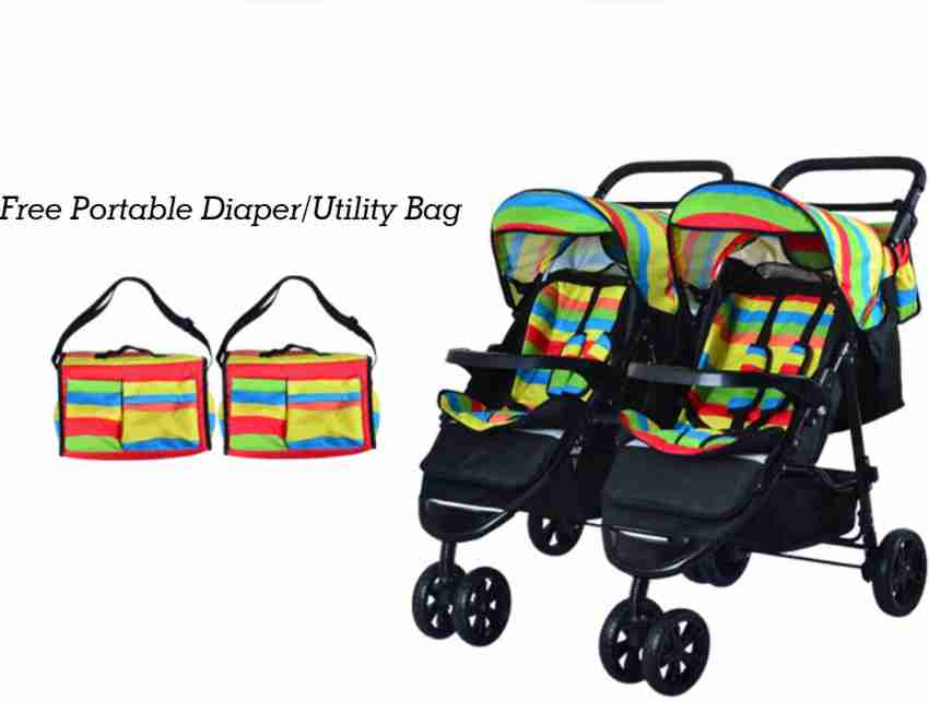 Twin stroller clearance detachable