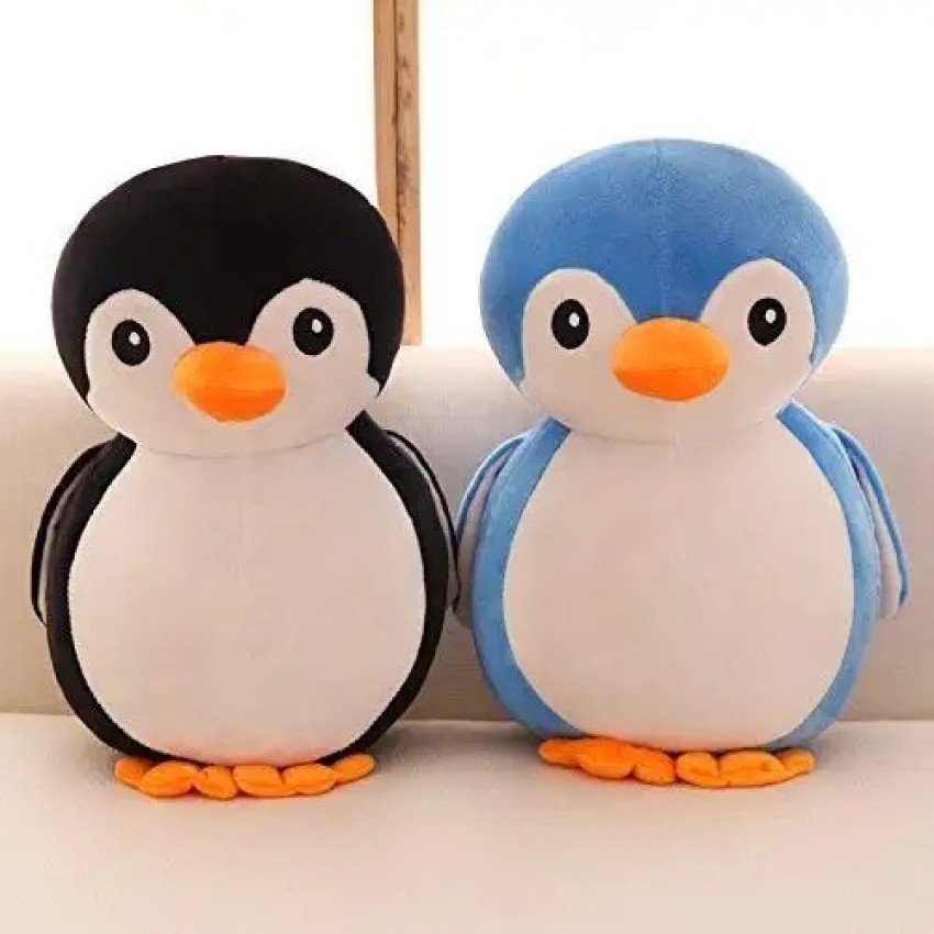 MHK Penguin soft toy (pack of 2) (30 cm) - 25 mm (Black, Blue