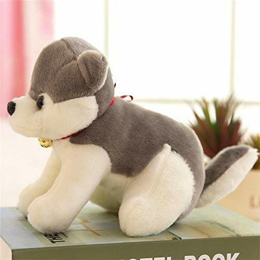 fluffies Husky Puppy Dog Plush Soft Toy for Kids 30 cm 28 cm