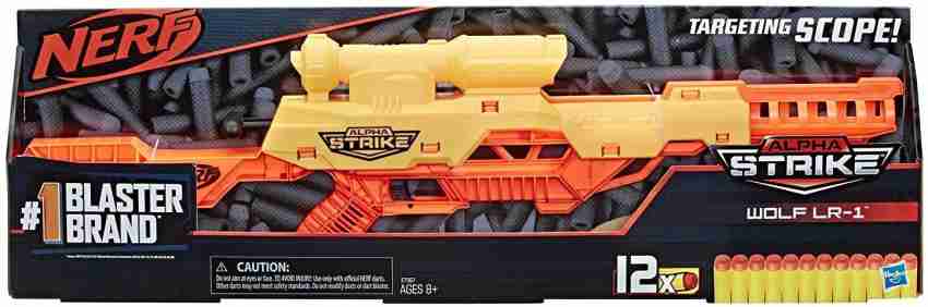 Nerf Alpha Strike Wolf LR-1 Toy Blaster with Targeting Scope - Includes 12  Official Nerf Elite Darts - for Kids, Teens, Adults