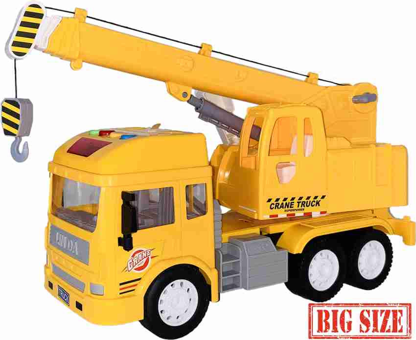 Miniature Mart 1 Big Size Unbreakable Crane Truck Toy For Children Playing Toys For Babies And Kids Big Size Truck Toys UNBREAKABLE 1 Big Size Unbreakable Crane Truck Toy For Children Playing Toys For...