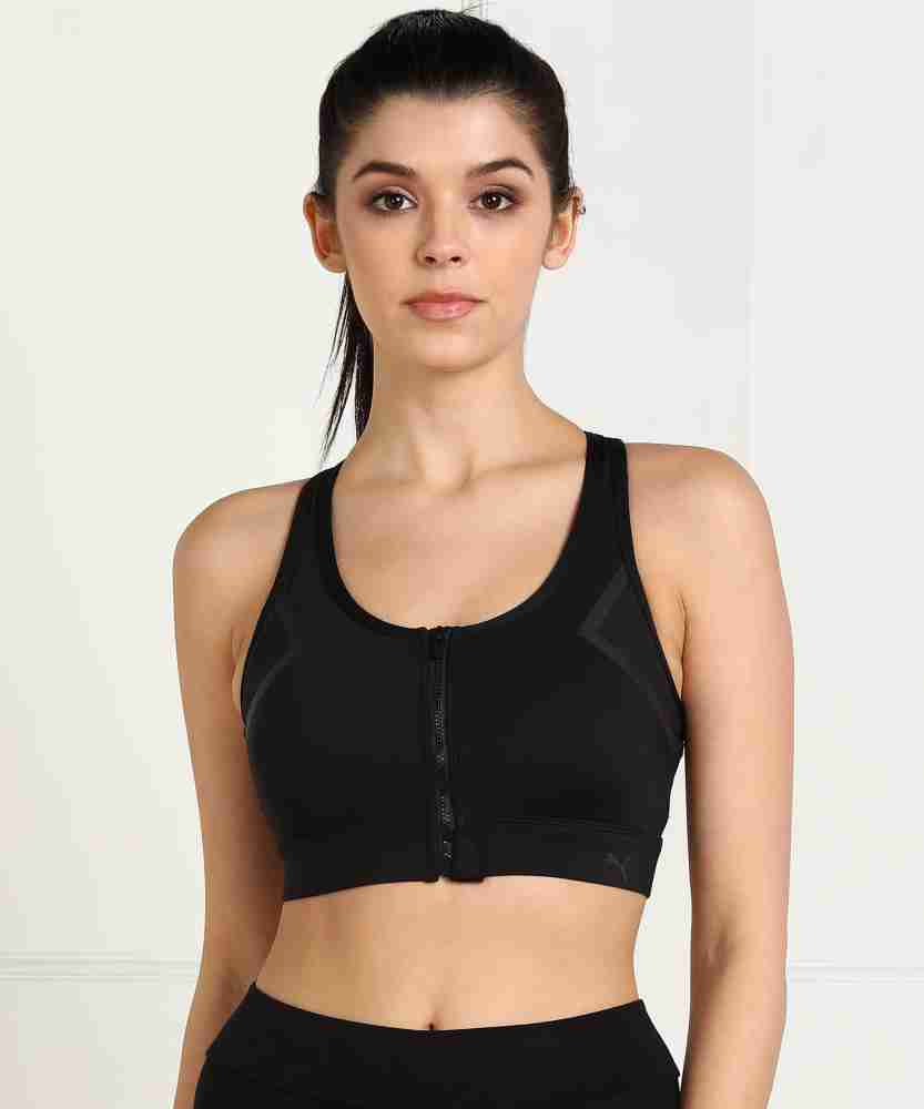 PUMA High Impact Front Zip Bra Women Sports Lightly Padded Bra - Buy PUMA  High Impact Front Zip Bra Women Sports Lightly Padded Bra Online at Best  Prices in India
