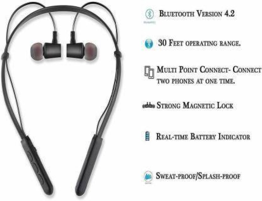 Tune charge neckband online bluetooth headphones