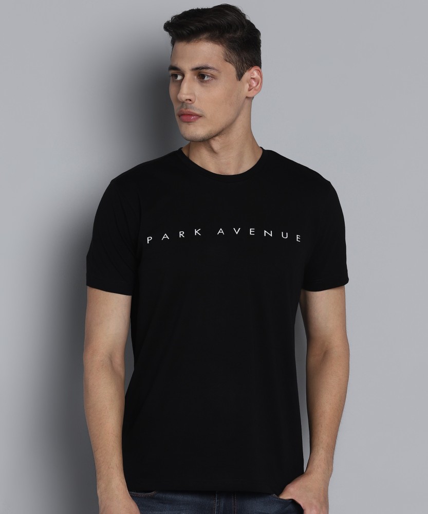 PARK AVENUE Printed Men Round Neck Black T Shirt Buy PARK AVENUE Printed Men Round Neck Black T Shirt Online at Best Prices in India Flipkart