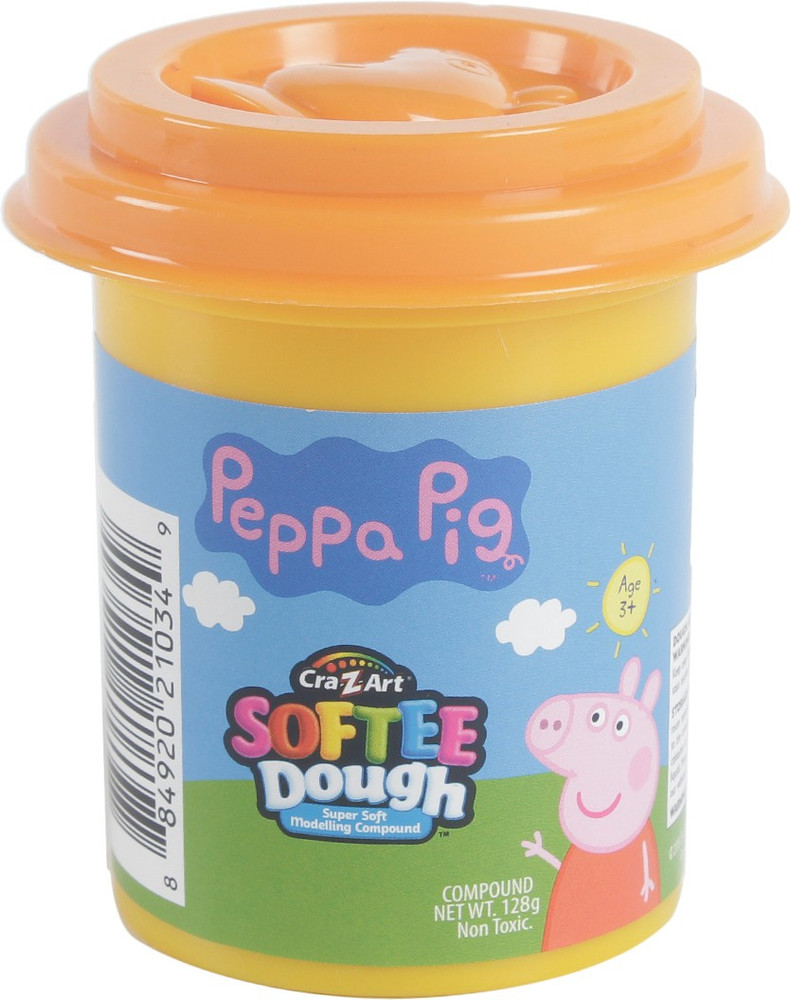 Peppa Pig Softee Dough Single Tub Orange Softee Dough Single