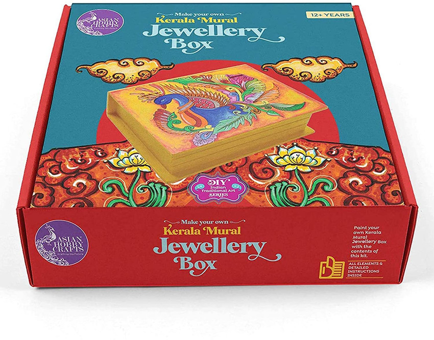 ASIAN HOBBY CRAFTS Make Your Own Kerela Mural Jewellery Box DIY