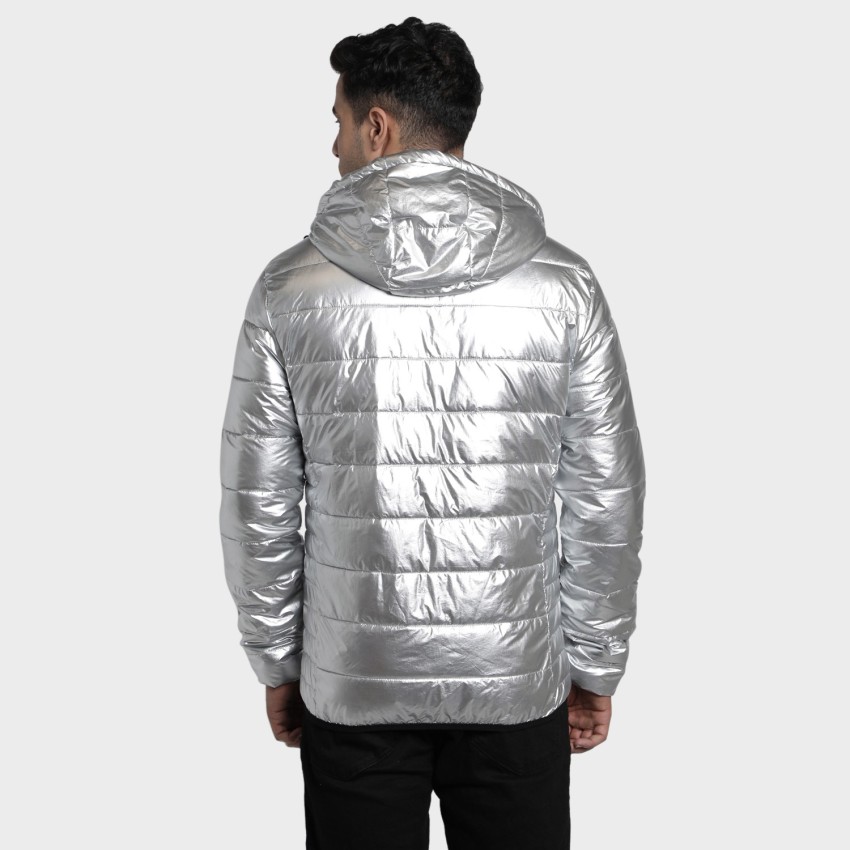 Shiny silver shop jacket mens