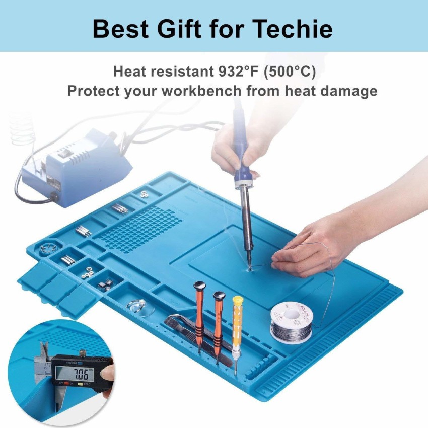 Large Anti-Static Magnetic Silicone Soldering Mat for Repair Work