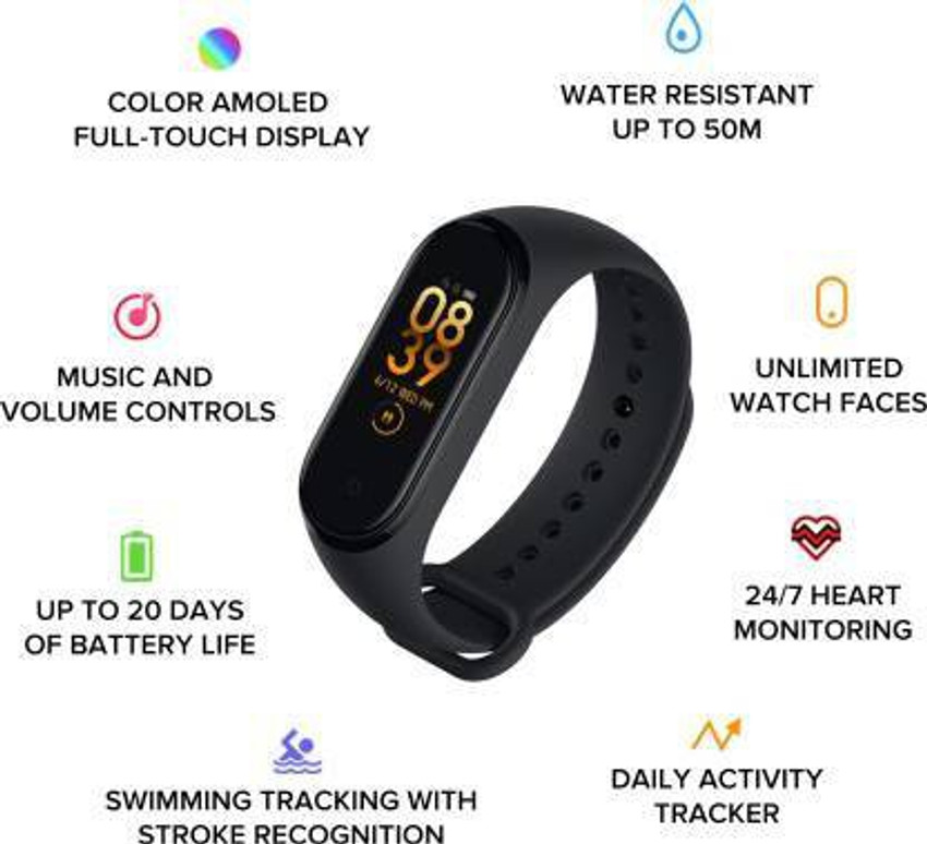Mi Smart band 4 Price in India Buy Mi Smart band 4 online at Flipkart