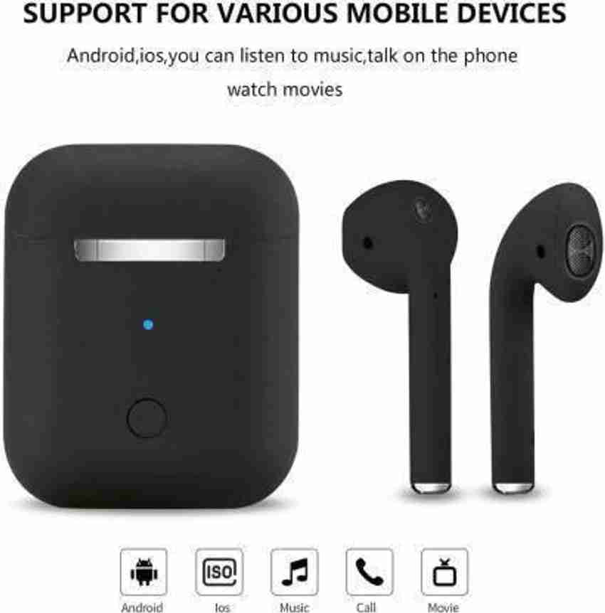 i12 tws HEADPHONES BLACK Bluetooth Headset Price in India Buy