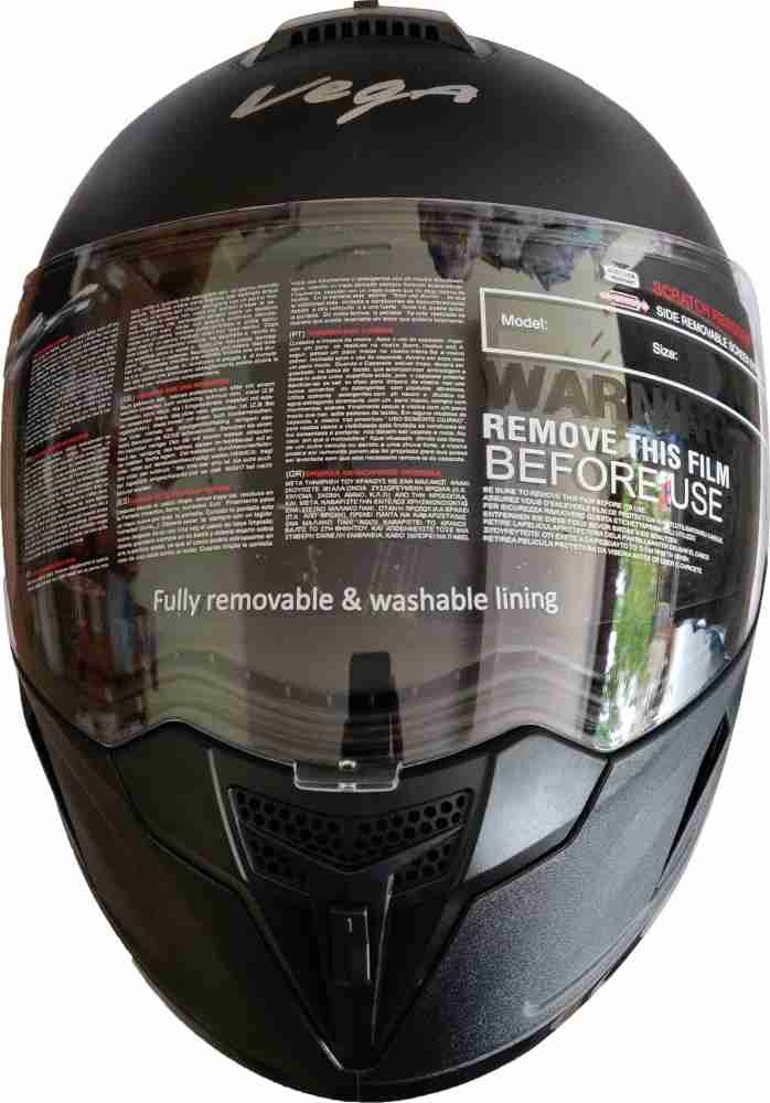 Vega helmet 2024 glass flipkart