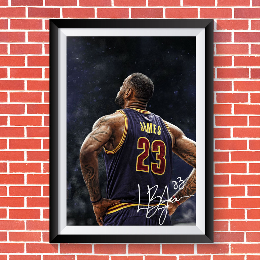 Basketball Superstar Lebron James Poster Framed For Home Decor Fine Art Print Sports posters in India Buy art film design movie music nature and educational paintings wallpapers at Flipkart